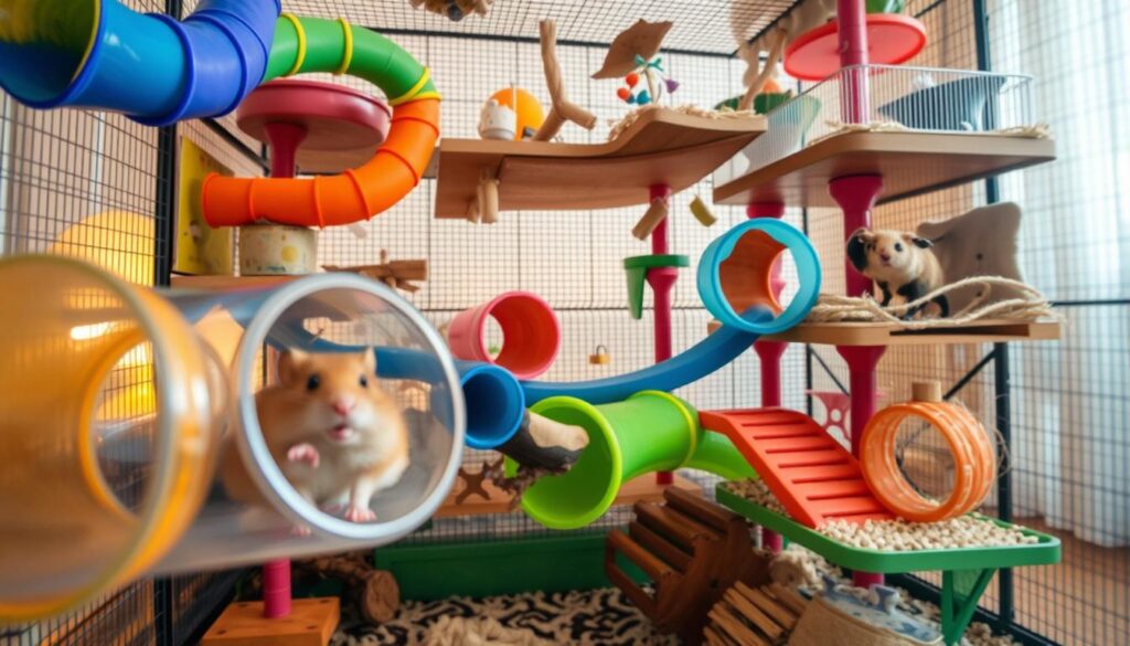 interactive hamster cage
