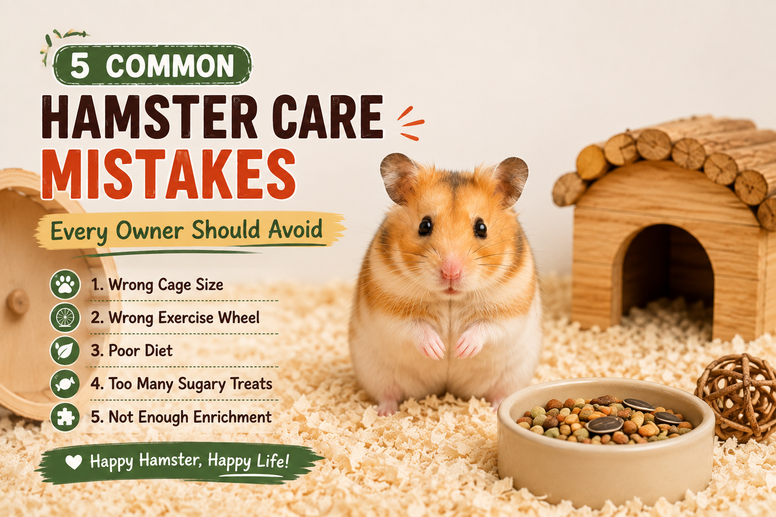 5 common hamster care mistakes